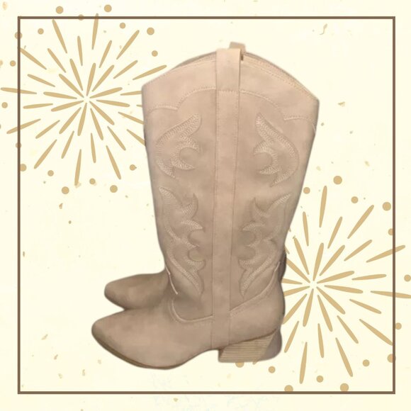 Dolce Vita Cowgirl Kara’s Boots COLOR: SAND NUBUCK - NEW - Size 9 Womens - Picture 5 of 8